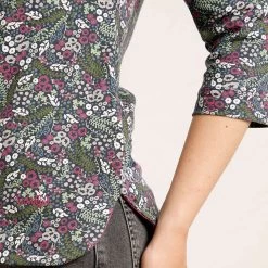 Weird Fish Women's Pinto Printed Jersey Tee - Navy -Fashion Lady pinto printed jersey tee navy 4