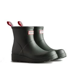 Hunter Women's Play Shearling Insulated Short Wellington Boots - Black 9 Hunter Women's Play Shearling Insulated Short Wellington Boots - Black -Fashion Lady play short boot 1 1