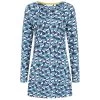 Lazy Jacks Women's Long Sleeve Printed Tunic - Bluebell
