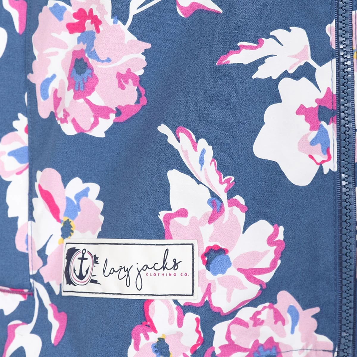 Lazy Jacks Women’s Short Waterproof Coat – Floral 3 Lazy Jacks Women’s Short Waterproof Coat – Floral - Image 3