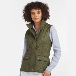 Barbour Women’s Otterburn Quilted Gilet – Olive