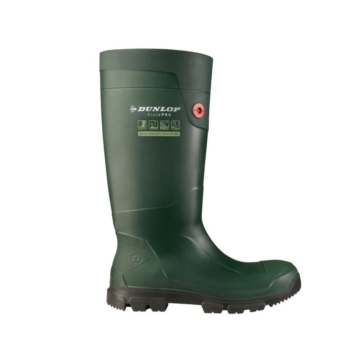 Dunlop Purofort Fieldpro Full Safety Wellington Boots - Green 5 Dunlop Purofort Fieldpro Full Safety Wellington Boots - Green - Image 5