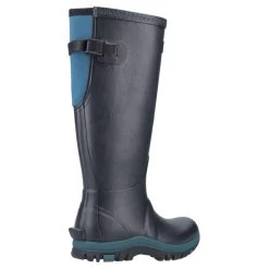 Cotswold Women's Realm Adjustable Wellington Boots - Navy/Teal -Fashion Lady realm navy3
