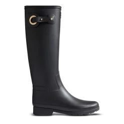 Hunter Women's Refined Slim Fit Tall Wellington Boots - Black -Fashion Lady refined wellington boot tall 3