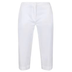 Regatta Women's Bayla Capri Trousers - White -Fashion Lady regatta byla capri white3
