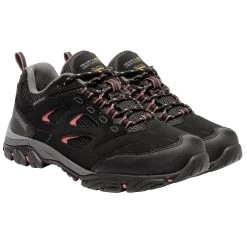 Regatta Women’s Holcombe IEP Low Walking Shoes - Black/Deco Rose