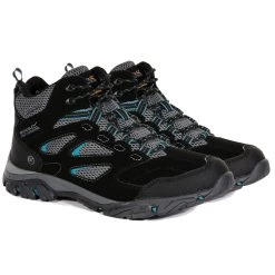 Regatta Women’s Holcombe IEP Mid Walking Boots - Black/Deep Lake -Fashion Lady regatta holcombe iep black deep lake1 1