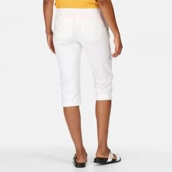 Regatta Women's Bayla Capri Trousers - White -Fashion Lady regatta women s bayla capri trousers white 2