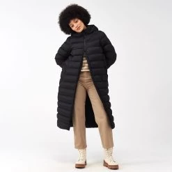 Regatta Women's Elender Quilted Long Coat - Black -Fashion Lady regatta women s elender quilted long coat black 3