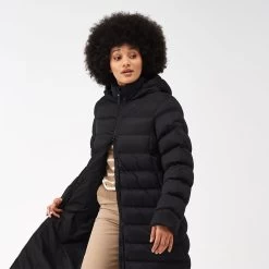 Regatta Women's Elender Quilted Long Coat - Black -Fashion Lady regatta women s elender quilted long coat black 6