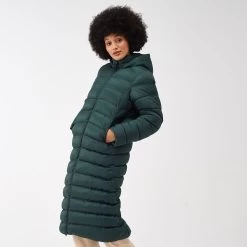 Regatta Women's Elender Quilted Long Coat - Darkest Spruce/ Quiet Green 12 Regatta Women's Elender Quilted Long Coat - Darkest Spruce/ Quiet Green -Fashion Lady regatta women s elender quilted long coat darkest sprucequiet green 884378 c 1