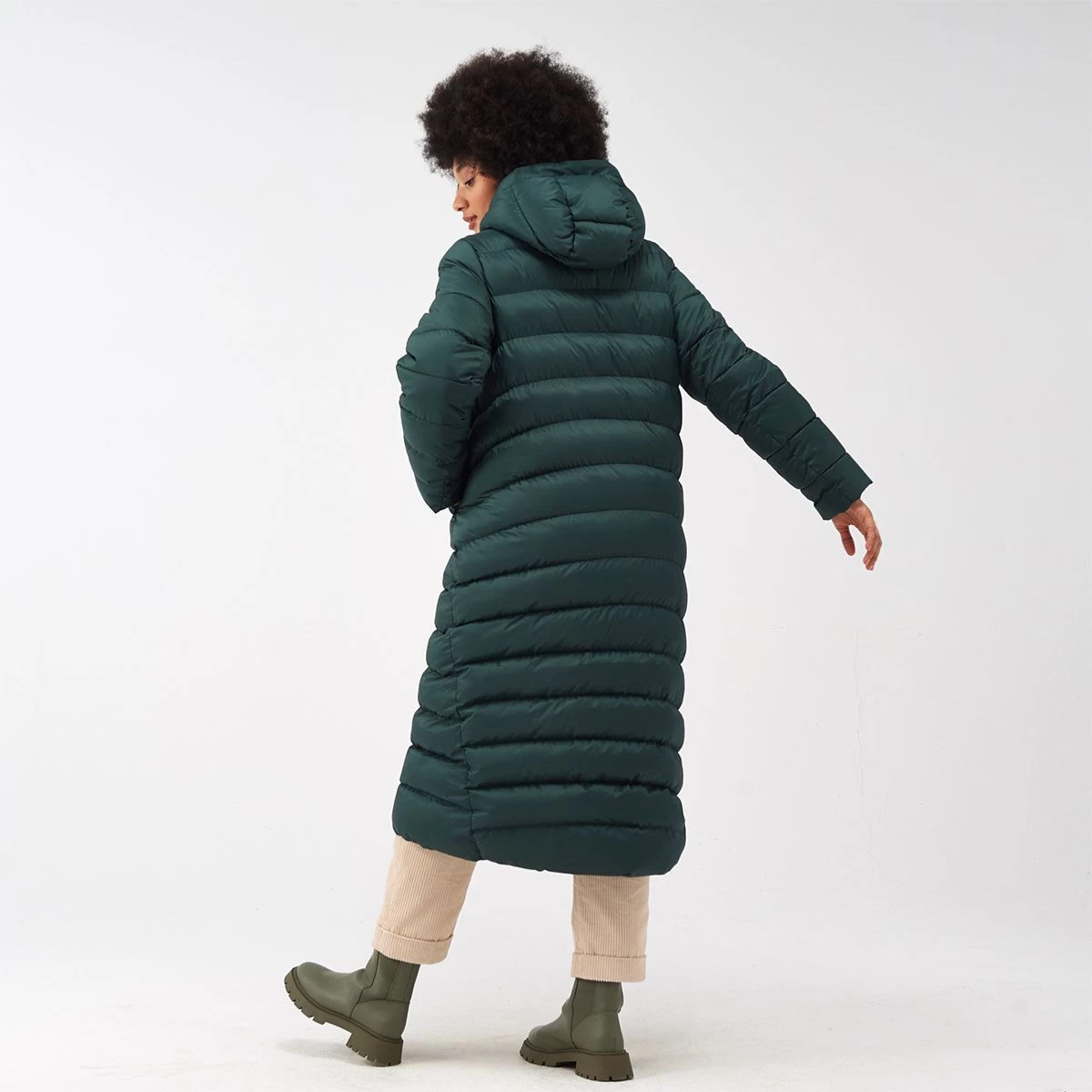 Regatta Women's Elender Quilted Long Coat - Darkest Spruce/ Quiet Green 5 Regatta Women's Elender Quilted Long Coat - Darkest Spruce/ Quiet Green - Image 5