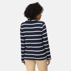 Regatta Women's Helvine Roll Neck Jumper - Navy & White Stripe -Fashion Lady regatta women s helvine roll neck jumper navy white stripe 2