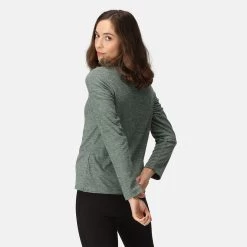 Regatta Women's Kizmitt Half Zip Fleece - Dark Forest Green Marl -Fashion Lady regatta women s kizmitt half zip fleece dark forest green marl 2