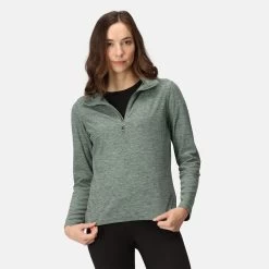 Regatta Women's Kizmitt Half Zip Fleece - Dark Forest Green Marl -Fashion Lady regatta women s kizmitt half zip fleece dark forest green marl 4 1