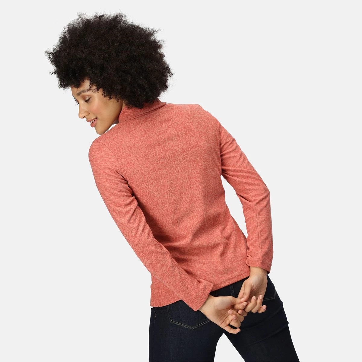 Regatta Women's Kizmitt Half Zip Fleece - Mineral Red Marl 5 Regatta Women's Kizmitt Half Zip Fleece - Mineral Red Marl - Image 5