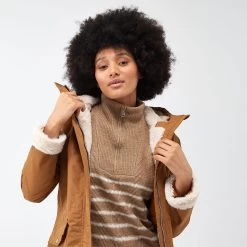 Regatta Women's Romine Waterproof Parka Jacket - Rubber/ Light Vanilla -Fashion Lady regatta women s romine waterproof parka jacket rubberlight vanilla 884443 c 7