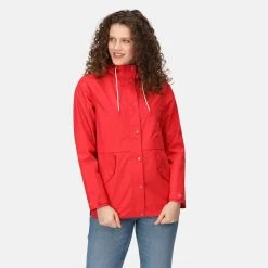 Regatta Women’s Bayla Waterproof Jacket – Miami Red -Fashion Lady regatta womens bayla waterproof jacket miami red 1