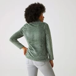 Regatta Women’s Heloise Full Zip Fleece – Dark Forest Green Wavy -Fashion Lady regatta womens heloise full zip fleece dark forest green wavy 2