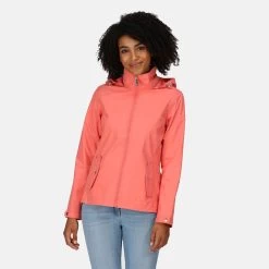 Regatta Women’s Laiyah Lightweight Waterproof Jacket – Peach Bloom