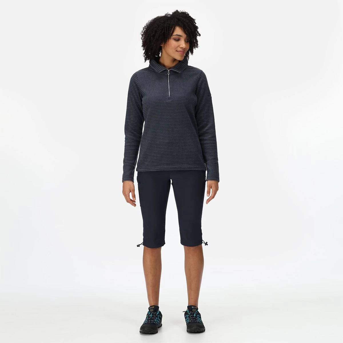 Regatta Women’s Solenne Half Zip Fleece – Navy/Silver 2 Regatta Women’s Solenne Half Zip Fleece – Navy/Silver - Image 2