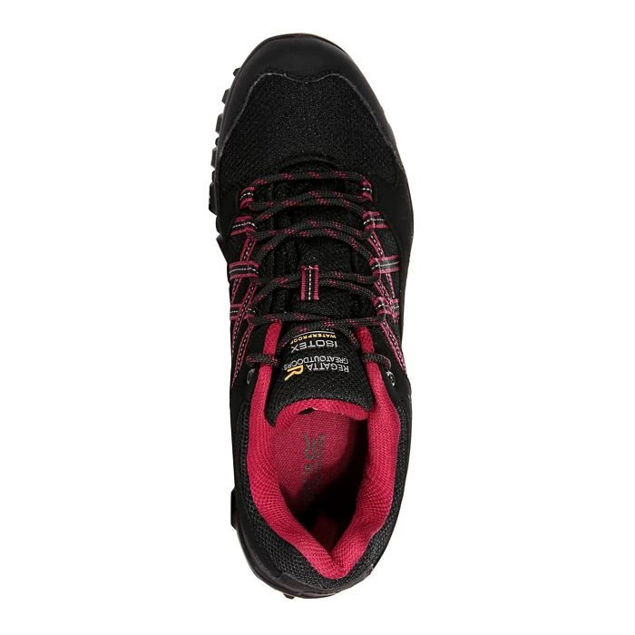 Regatta Women’s Edgepoint III Low Walking Shoes – Black/Beaujolais 7 Regatta Women’s Edgepoint III Low Walking Shoes – Black/Beaujolais - Image 7