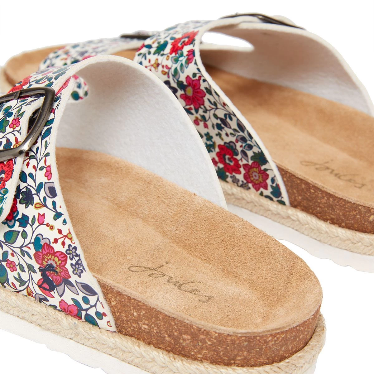 Joules Women's Reina Twin Strap Sandals - White Ditsy 5 Joules Women's Reina Twin Strap Sandals - White Ditsy - Image 5