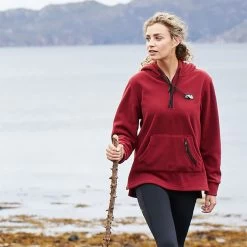 Ridgeline Women’s Ballistic Fleece Hoodie – Rhubarb -Fashion Lady ridgeline women s ballistic fleece hoodie rhubarb 1