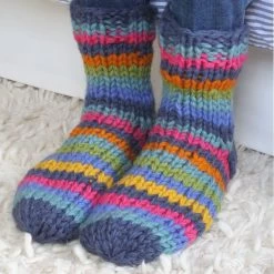 Pachamama Women's Riobamba Sofa Socks - Denim