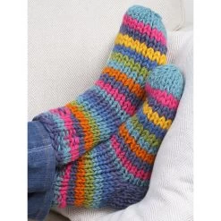 Pachamama Women's Riobamba Sofa Socks - Denim -Fashion Lady riobamba denim1