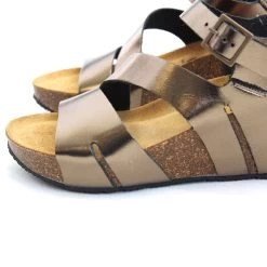 Plakton Women's Rome Hi Metal Lux Sandals - Bronze 6 Plakton Women's Rome Hi Metal Lux Sandals - Bronze -Fashion Lady rome hi metal lux bronce 2