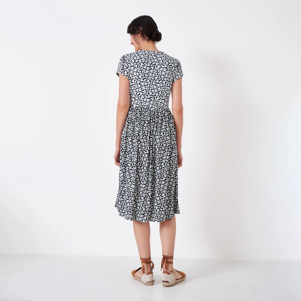 Crew Clothing Women's Rosa Jersey Tea Dress - Navy/White 4 Crew Clothing Women's Rosa Jersey Tea Dress - Navy/White - Image 4