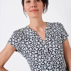 Crew Clothing Women's Rosa Jersey Tea Dress - Navy/White 10 Crew Clothing Women's Rosa Jersey Tea Dress - Navy/White -Fashion Lady rosa jersey tea dress navywhite 4