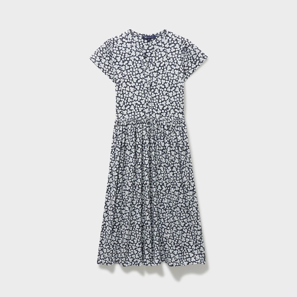 Crew Clothing Women's Rosa Jersey Tea Dress - Navy/White 2 Crew Clothing Women's Rosa Jersey Tea Dress - Navy/White - Image 2