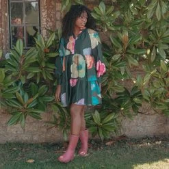 Le Chameau Women’s Iris Bottillon Jersey Lined Wellington Boots – Rose -Fashion Lady rose 5