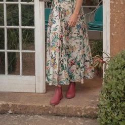 Le Chameau Women’s Iris Chelsea Jersey Lined Wellington Boots – Rose -Fashion Lady rose 5 2