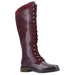 Hush Puppies Women’s Rudy Tall Boots – Burgundy -Fashion Lady rudy boot burgundy 1
