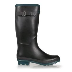 Regatta Women’s Fairweather II Wellingtons – Black/Teal -Fashion Lady rwf598 1ed p 2
