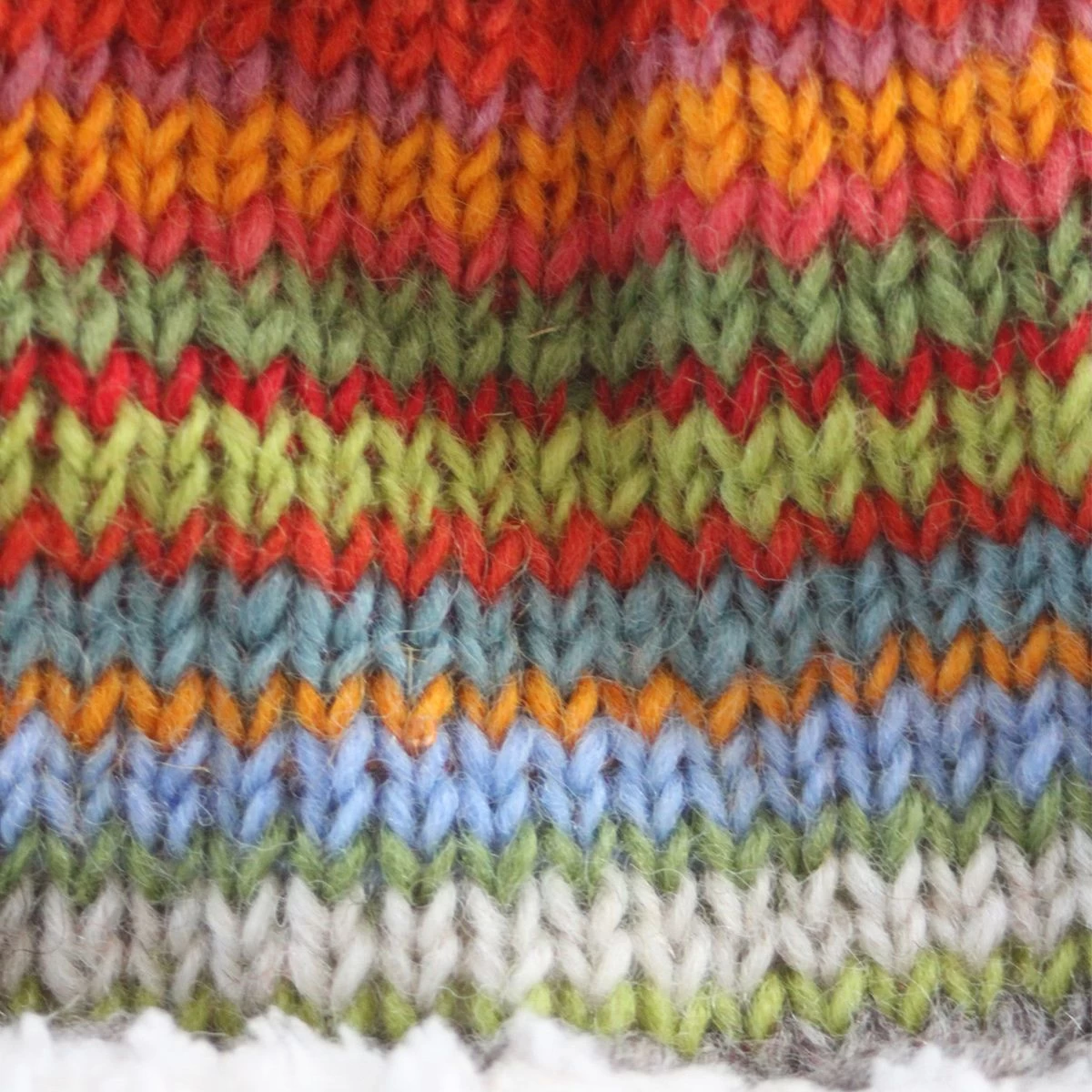 Pachamama Women's Seville Bobble Beanie - Multicolour 3 Pachamama Women's Seville Bobble Beanie - Multicolour - Image 3