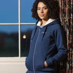 Lemieux Women's Sherpa Lined Hoodie - Atlantic