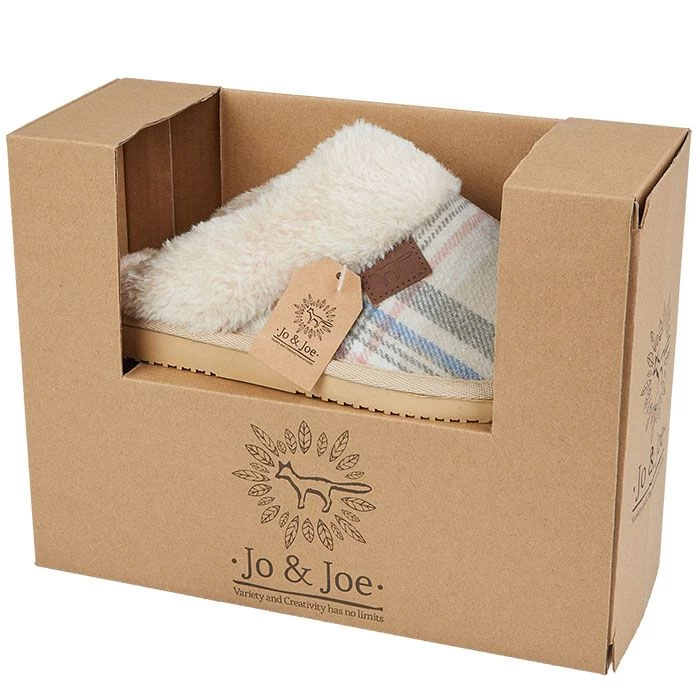 Jo & Joe Women's Shetland Mule Slipper - Oatmeal 2 Jo & Joe Women's Shetland Mule Slipper - Oatmeal - Image 2