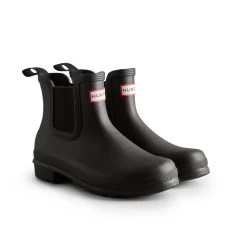 Hunter Women's Original Chelsea Tri Colour Logo Boots - Black