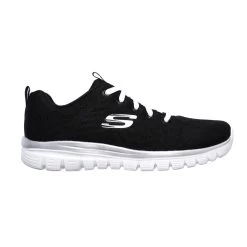 Skechers Women's Graceful Trainers - Black/White 7 Skechers Women's Graceful Trainers - Black/White -Fashion Lady skechers 1