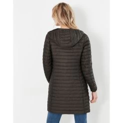 Joules Women’s Snug Packable Long Coat – Heritage Green -Fashion Lady snug green 5
