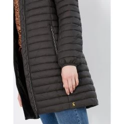 Joules Women’s Snug Packable Long Coat – Heritage Green -Fashion Lady snug green 6