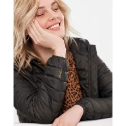 Joules Women’s Snug Packable Long Coat – Heritage Green -Fashion Lady snug green 7