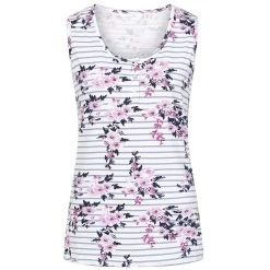 Lazy Jacks Women's Printed Vest Top - Hibiscus -Fashion Lady ss23 lj110p hibiscus 1 1