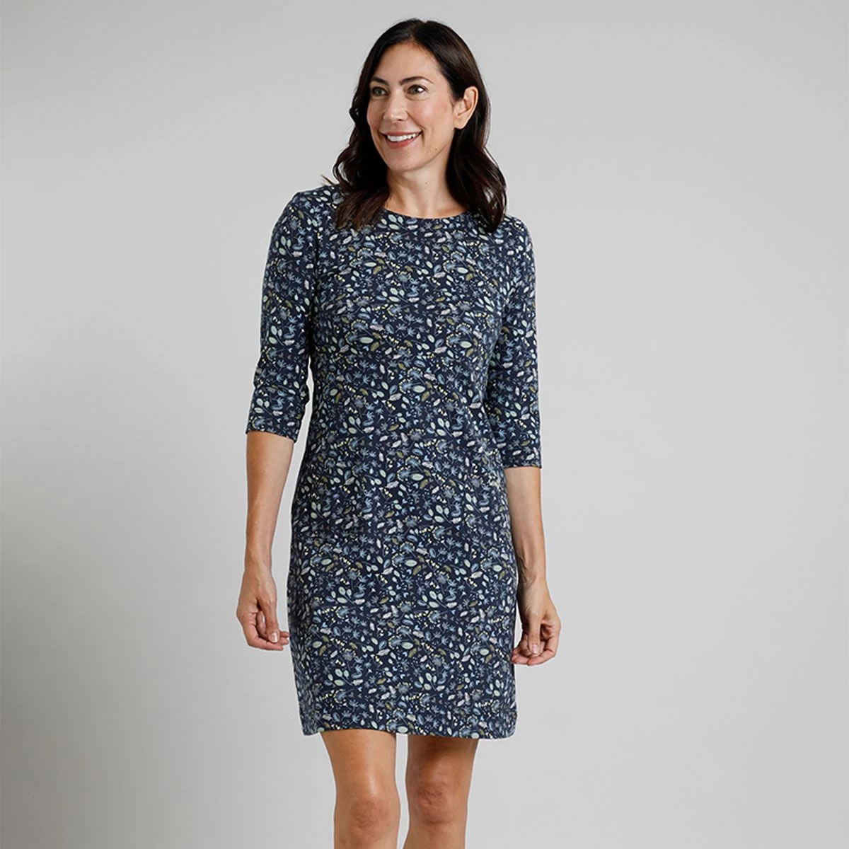 Weird Fish Women’s Starshine Jersey Dress - Ink 2 Weird Fish Women’s Starshine Jersey Dress - Ink - Image 2