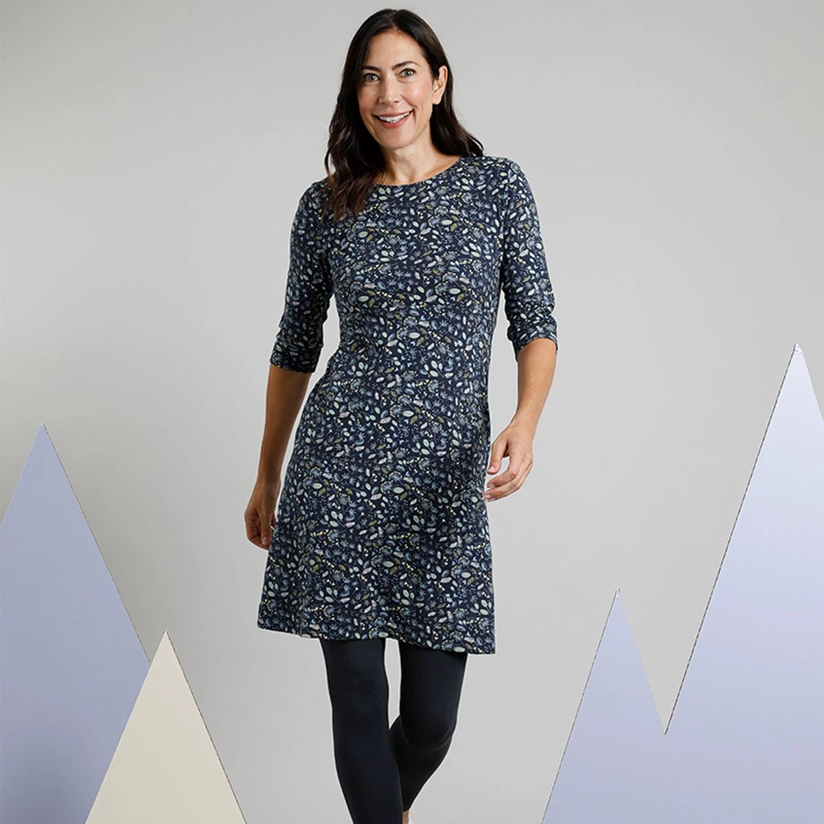 Weird Fish Women’s Starshine Jersey Dress - Ink 6 Weird Fish Women’s Starshine Jersey Dress - Ink - Image 6