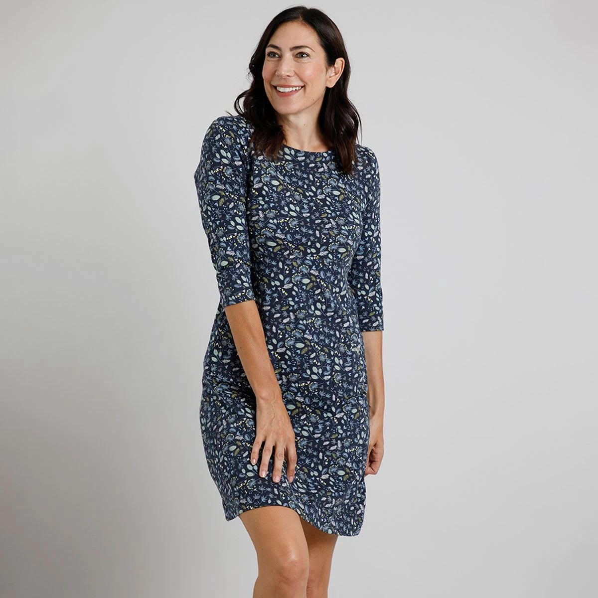 Weird Fish Women’s Starshine Jersey Dress - Ink 3 Weird Fish Women’s Starshine Jersey Dress - Ink - Image 3